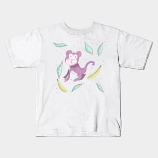 Banana monkey boy Kids T-Shirt